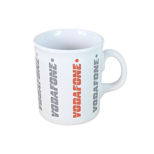 Vintage vodafone mug - vodafone, white
